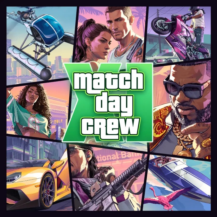 Match day crew poster in the Shards layout